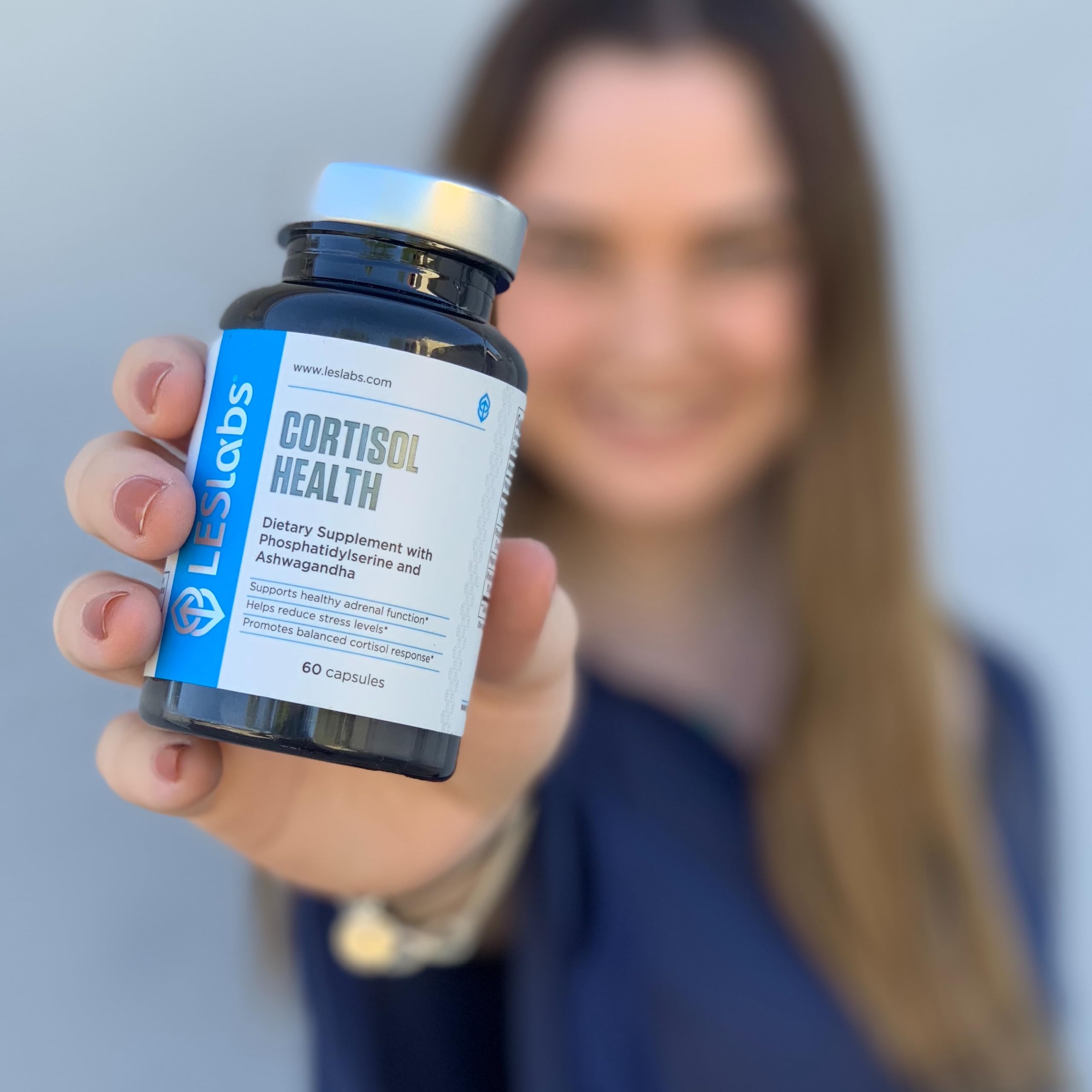LES Labs Cortisol Health made in USA label signals quality.