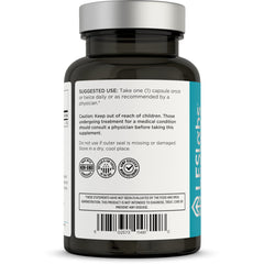 LES Labs Magnesium Citrate capsules poured into a spoon for daily use.