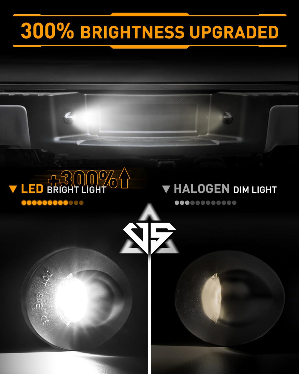 LESAUCE license plate light shows plug-and-play installation for quick upgrades.
