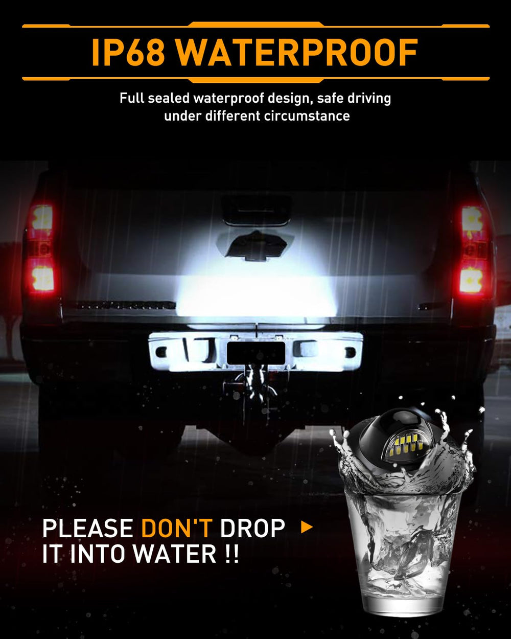 LESAUCE rear lighting enhances license plate visibility at night.