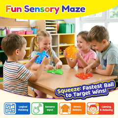 LESONG bright colors aid visual focus and calming attention.