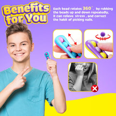 Lesong fidget spinners close-up beads for on-the-go stress relief.