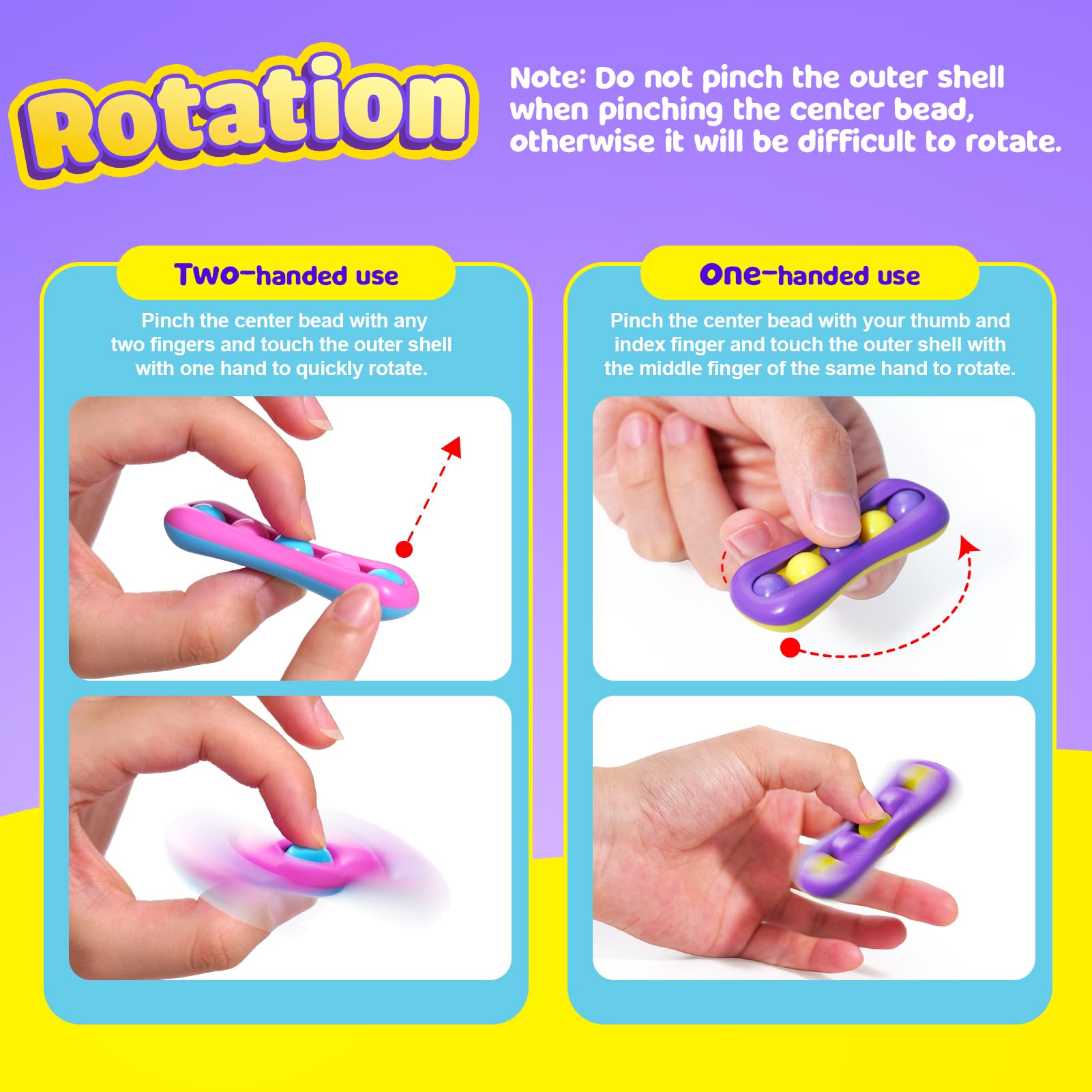 Lesong classroom-use fidget toy on desk to aid focus.