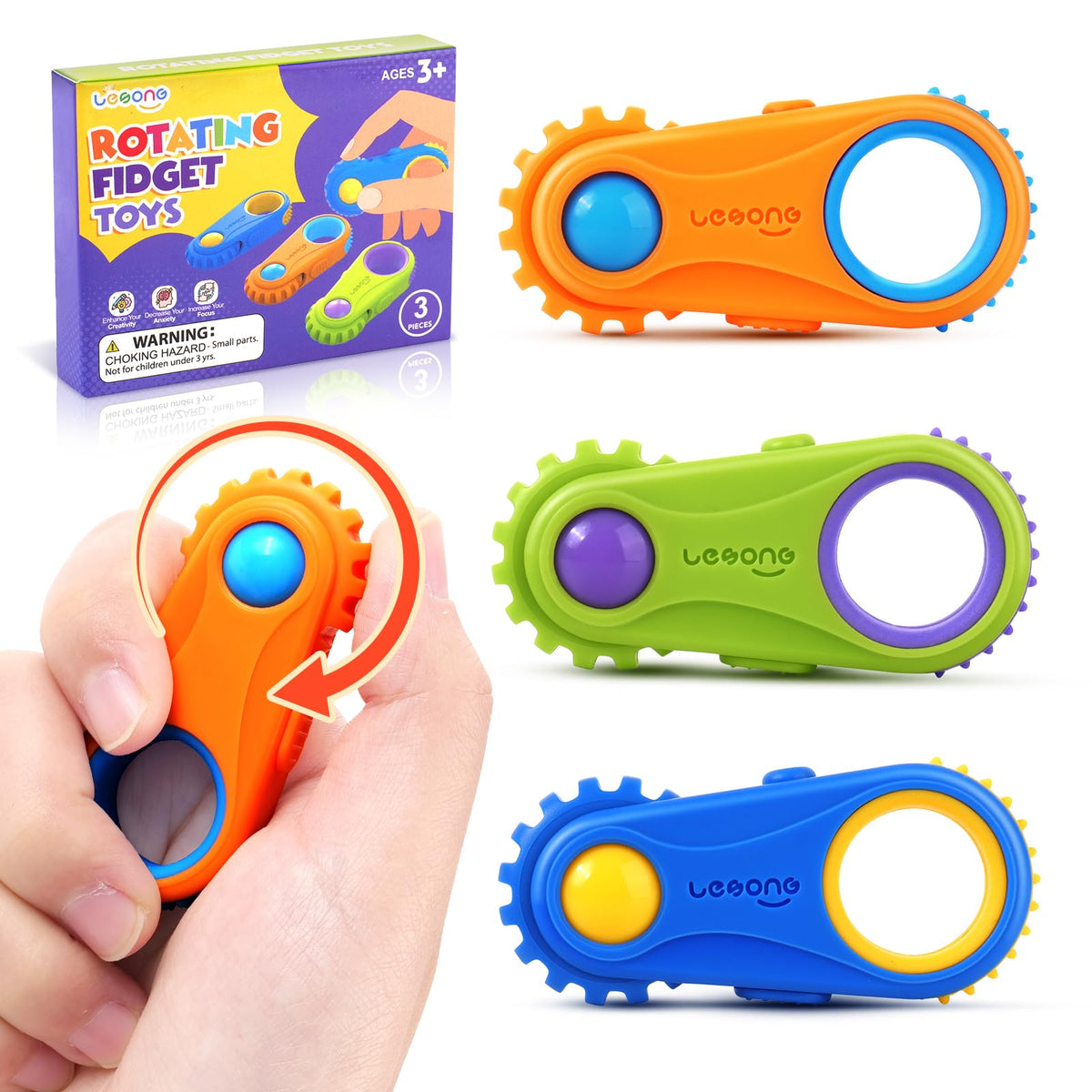 LESONG front view of the fidget toy pack for classroom calm and focus