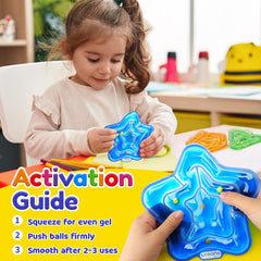 LESONG gel-filled fidget ball maze, smooth squeeze distributes gel for steady play.