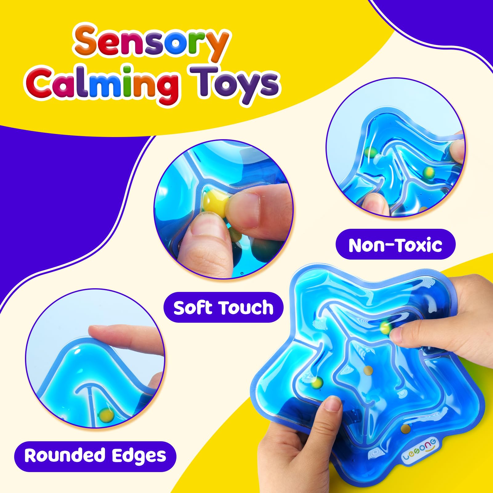 LESONG portable and quiet fidget toy for car rides and queues.