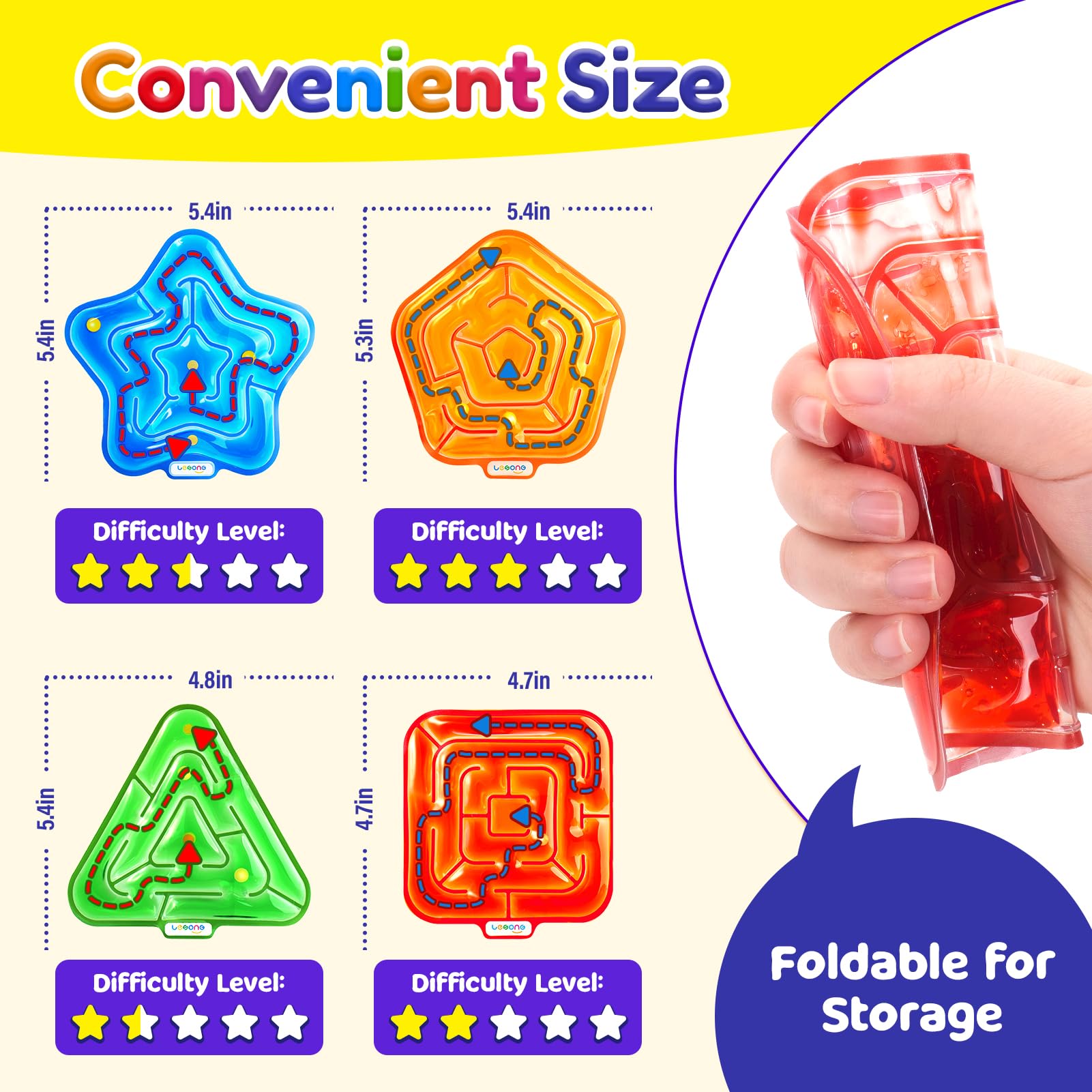 LESONG soft gel and rubber ball maze promotes tactile engagement.