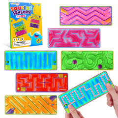 LESONG squishy sensory fidget maze six-pack for calm and improved focus