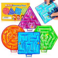 LESONG squishy toys 4-pack maze sensory toy aids focus and calm during study