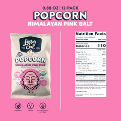 Lesserevil air-popped butterfly popcorn close-up highlighting fluffy texture.