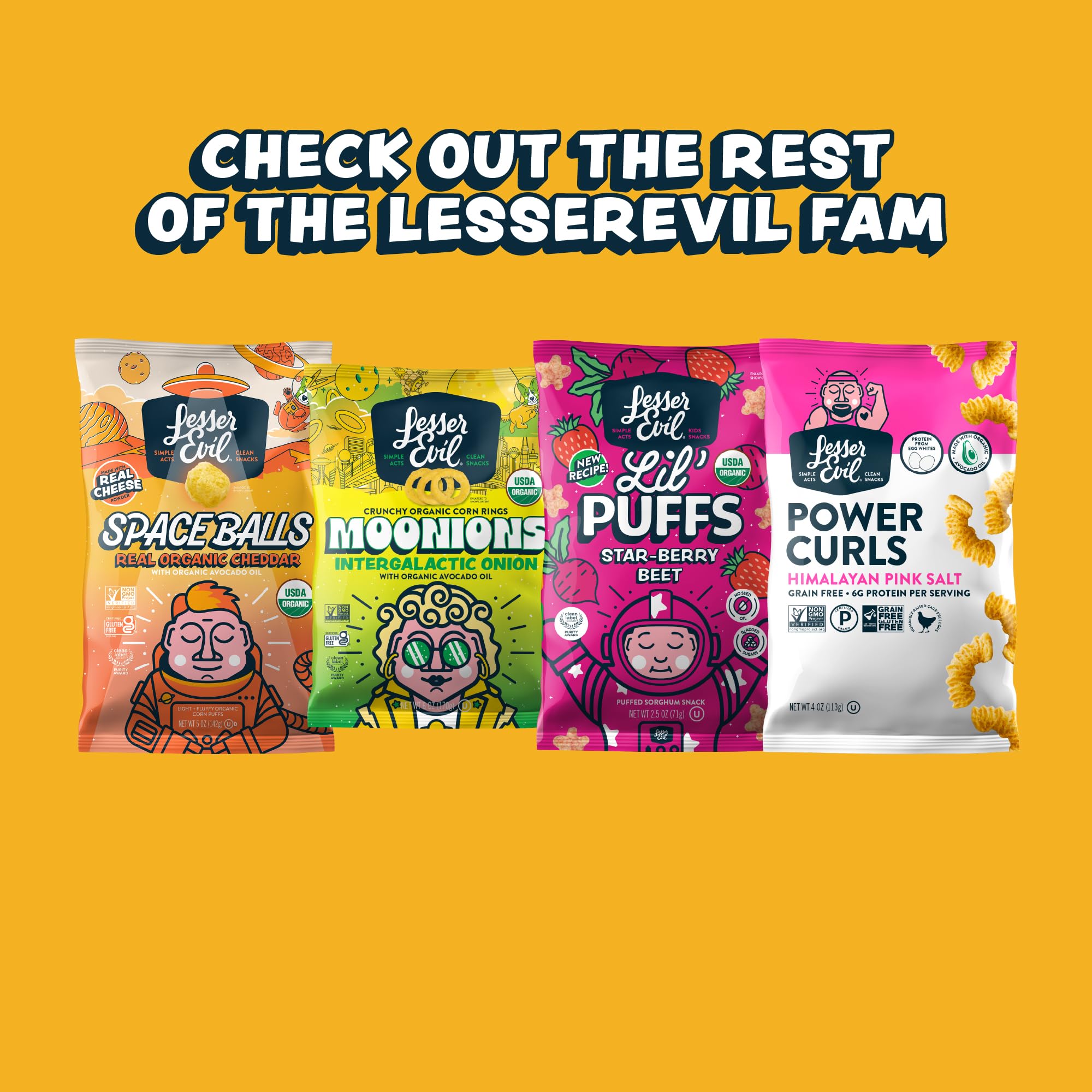 Lesserevil Himalayan Gold Salt Organic Popcorn serving bowl shows easy sharing and portion control.