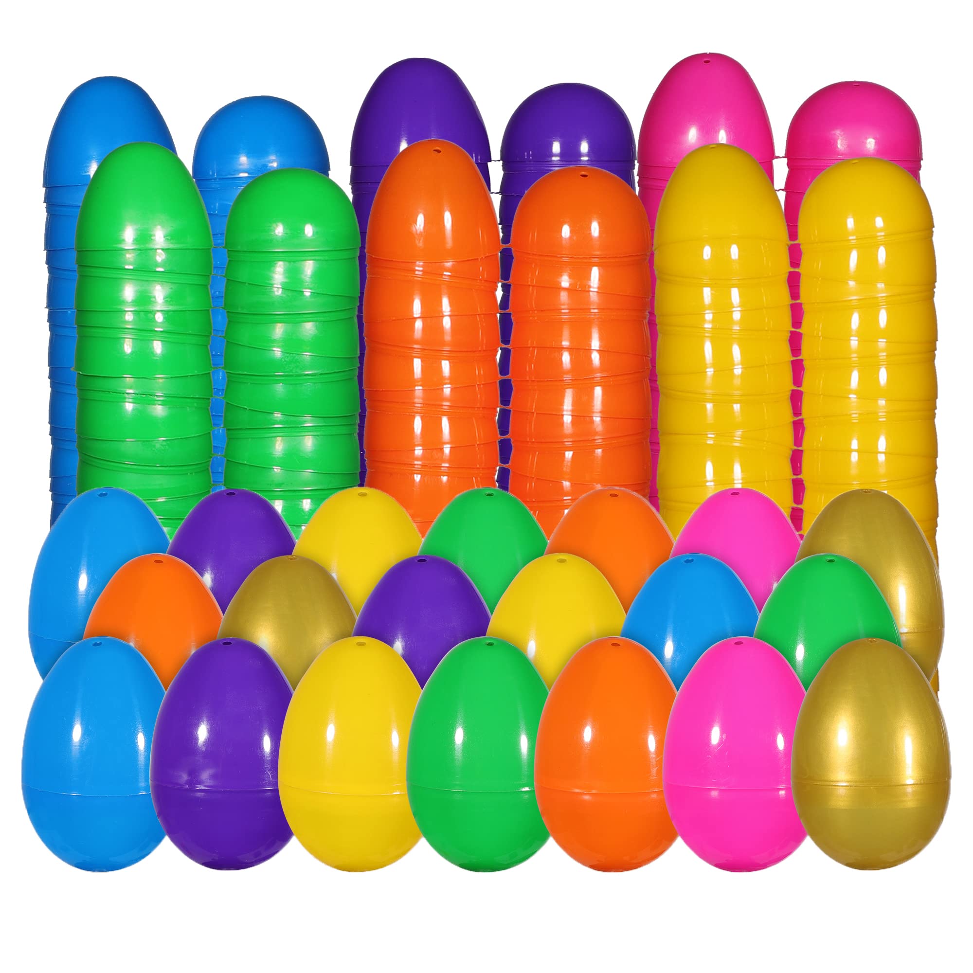 LessMo Easter eggs 72-piece colorful pack for egg hunts
