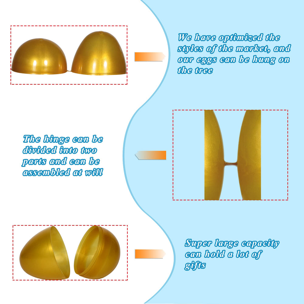 LessMo eggs empty shells ideal for candy or toy fill