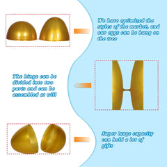 LessMo eggs empty shells ideal for candy or toy fill