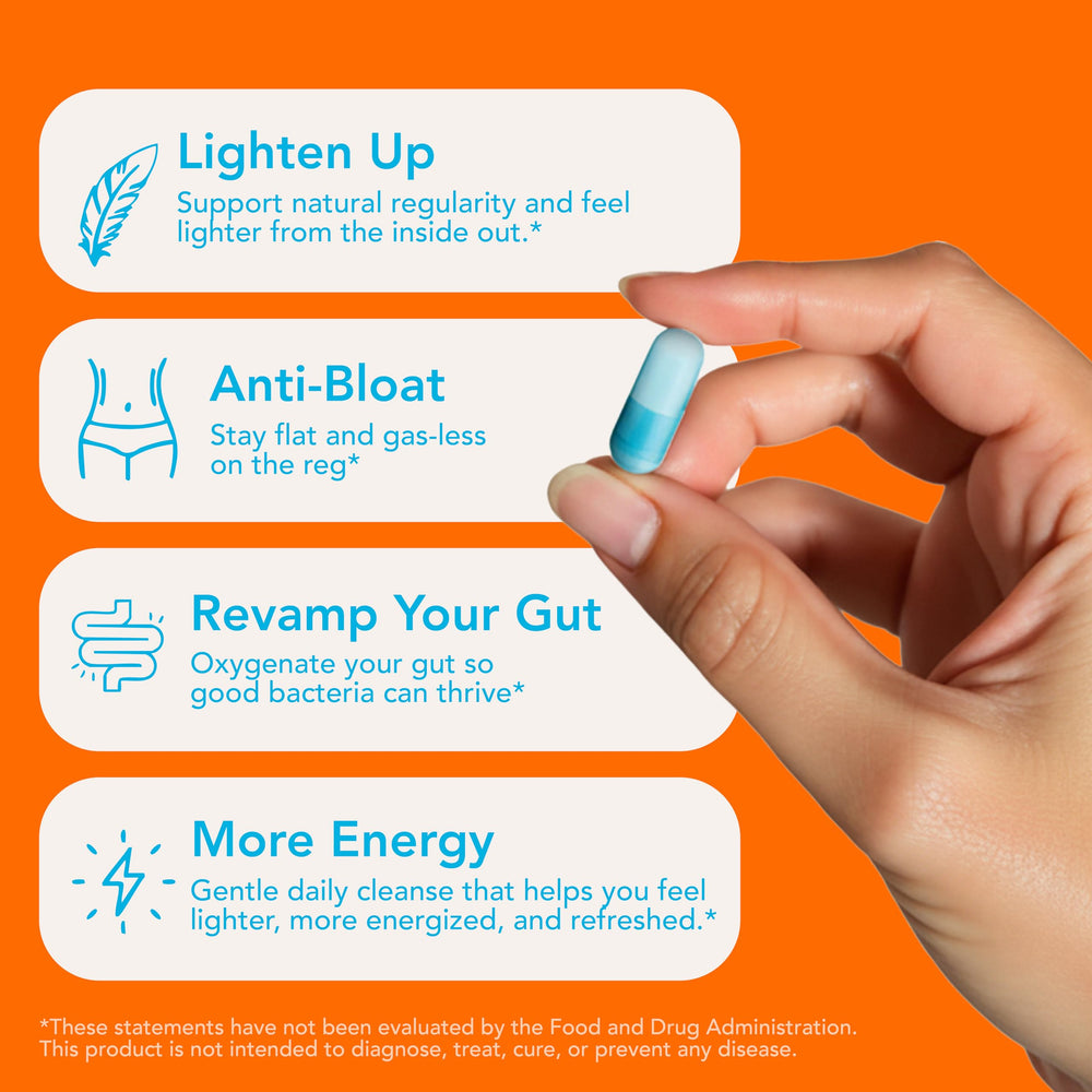 Let Loose capsules-with-water near glass demonstrates nightly routine integration.