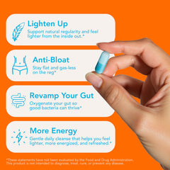 Let Loose capsules-with-water near glass demonstrates nightly routine integration.
