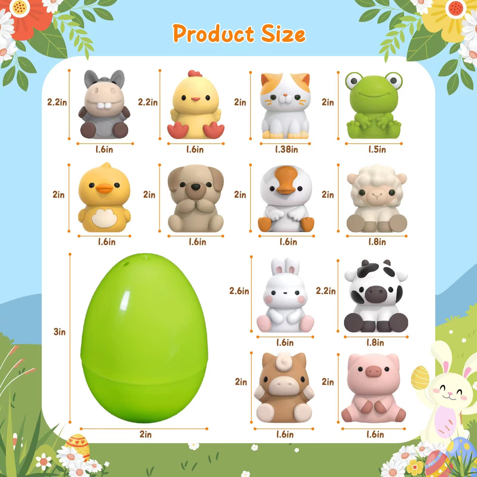 Letapapa animal finger puppets in eggs showing 12 styles.