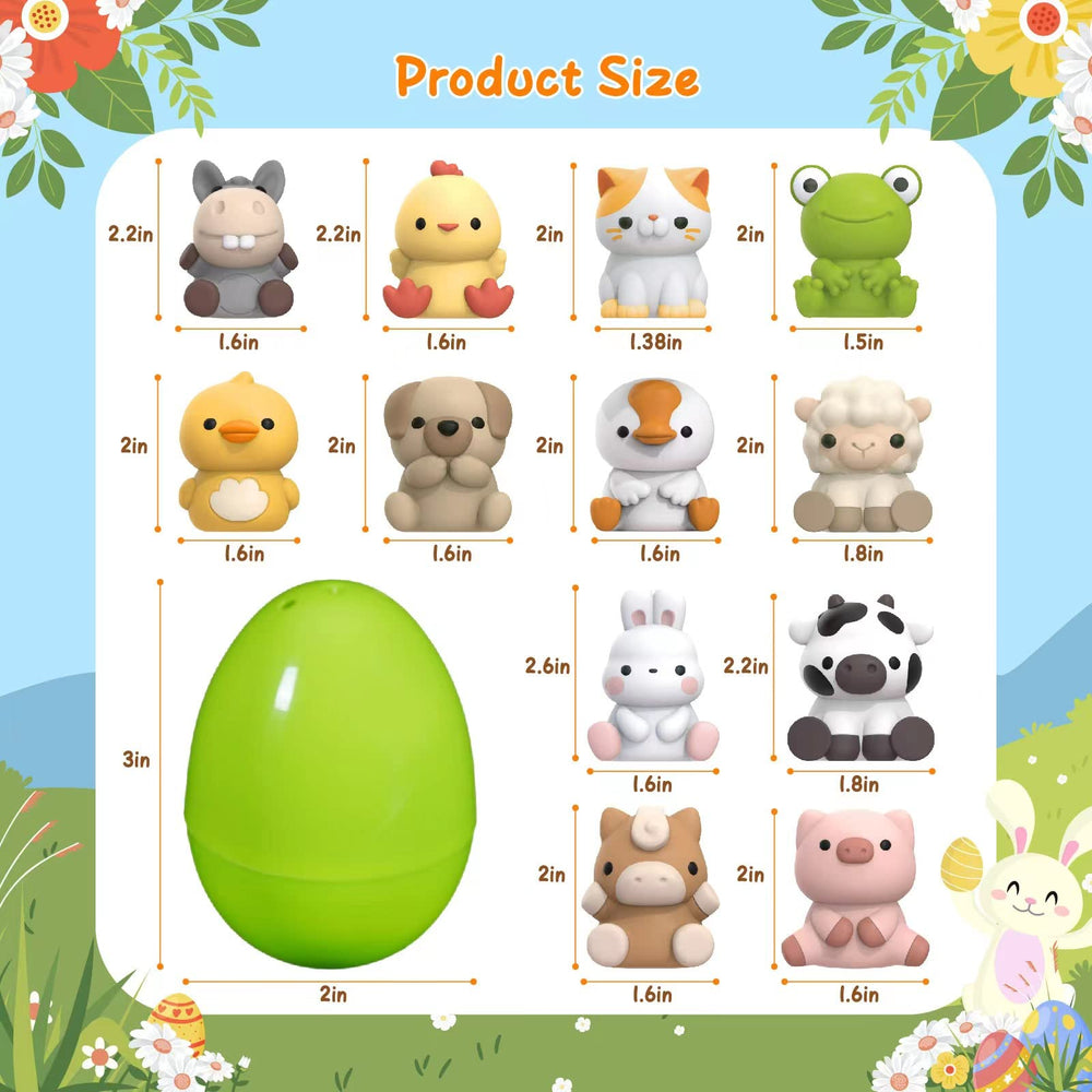 Letapapa animal finger puppets in eggs showing 12 styles.