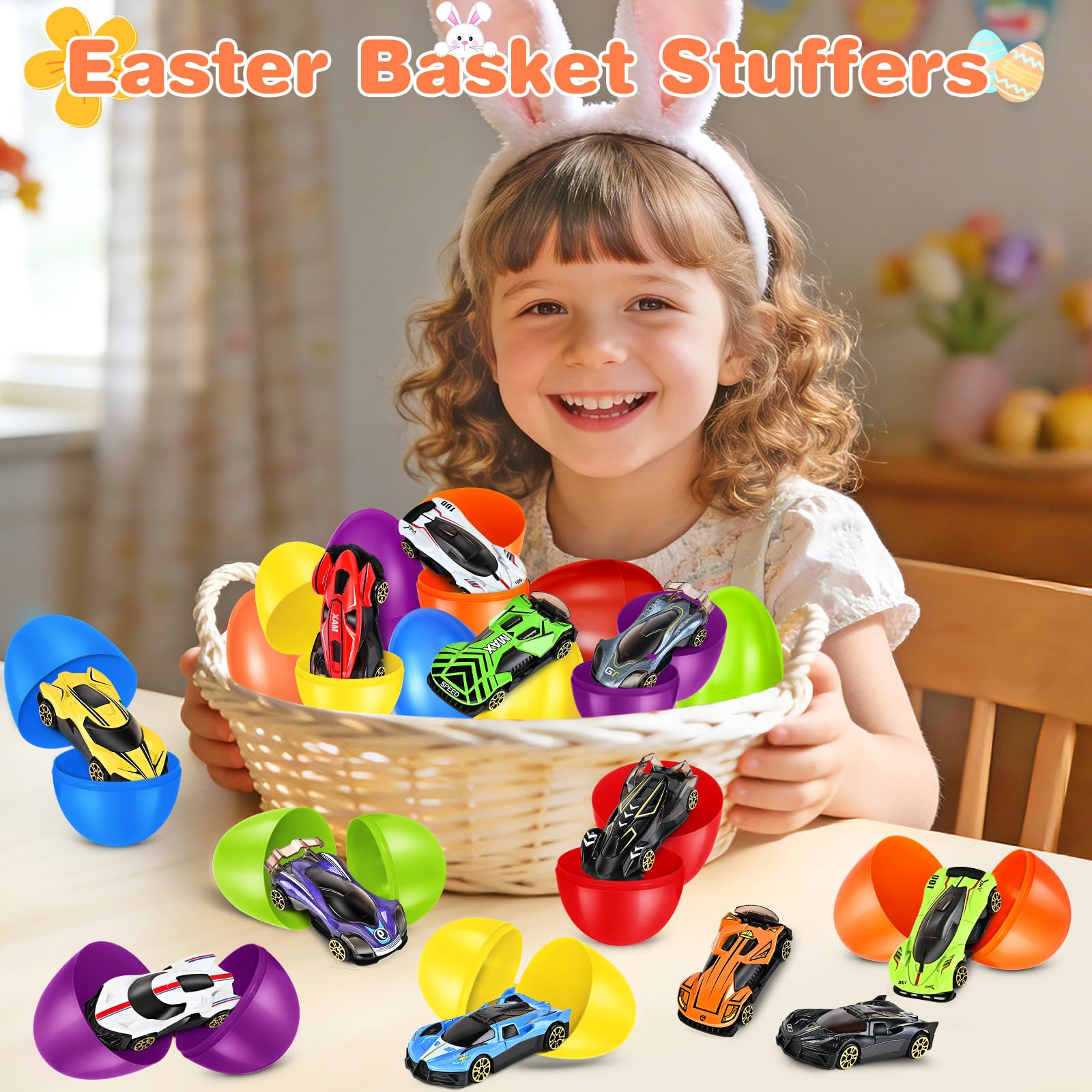 Vibrant Letapapa Easter fillers, non-candy options, stand out in baskets.