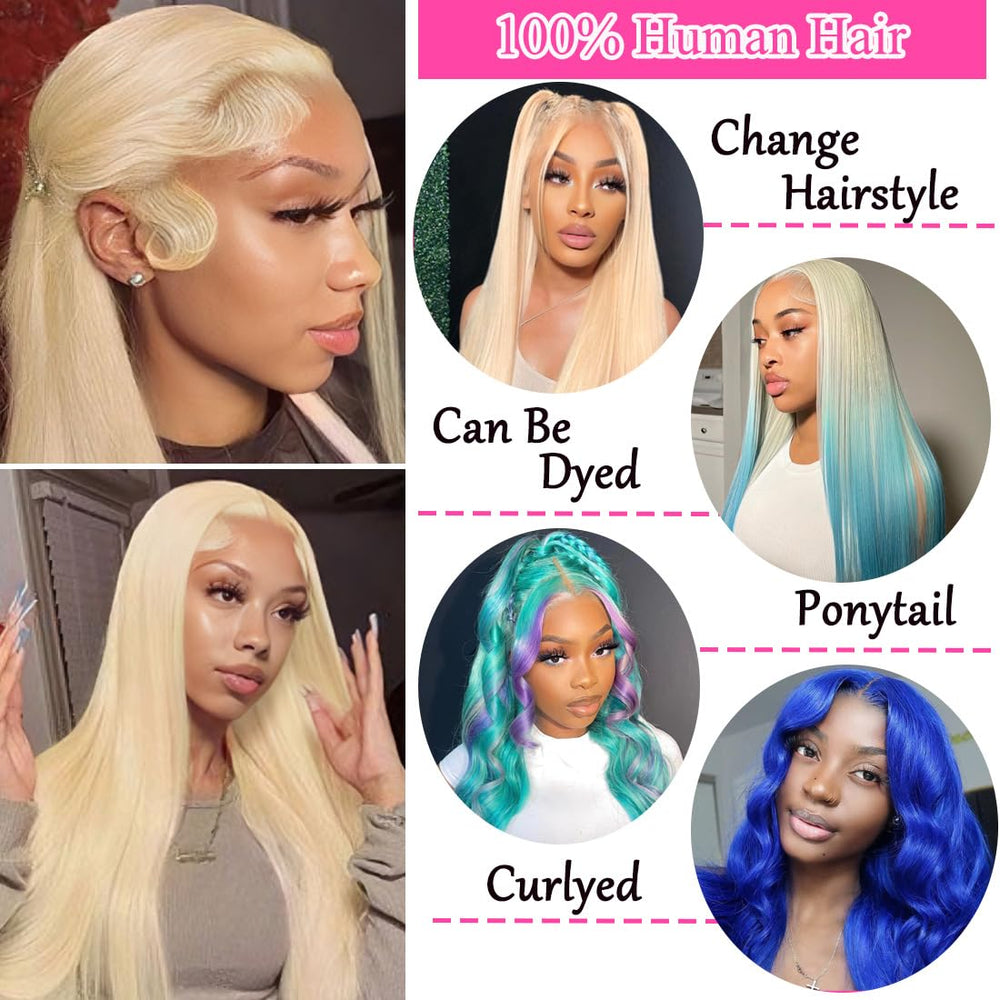 LETMIEO 613 lace front wig density 180% for a voluminous look