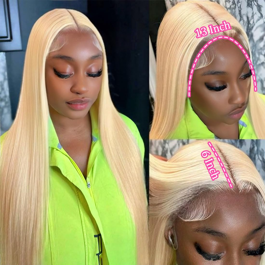 LETMIEO 613 lace front wig glueless cap for easy installation