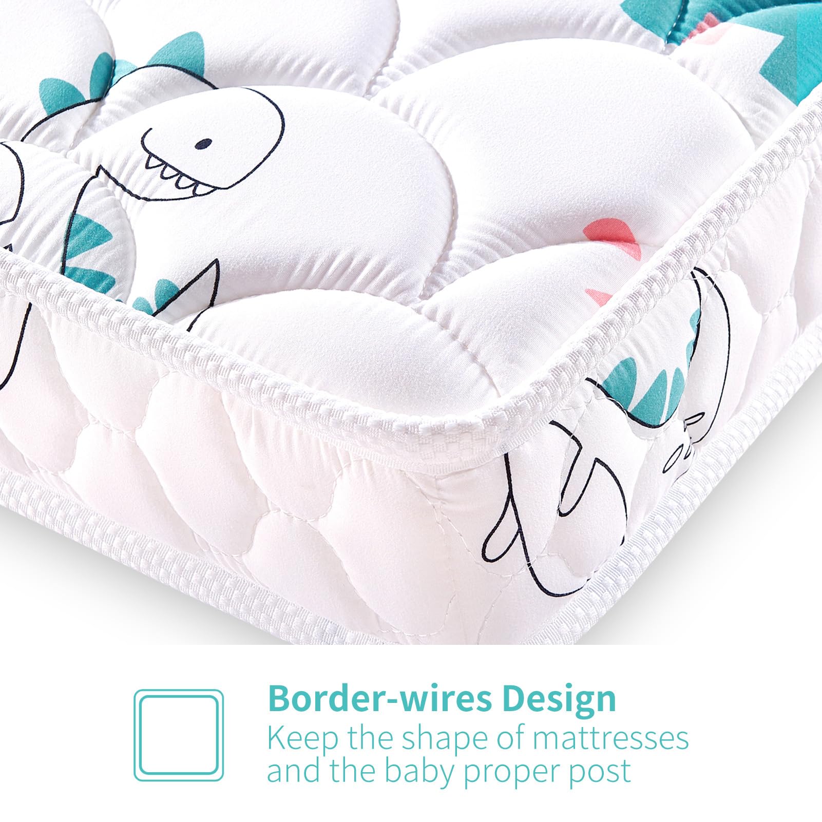 Letmxiu Premium 5-inch toddler mattress dual-sided showcases versatility for growing kids