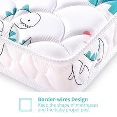 Letmxiu Premium 5-inch toddler mattress dual-sided showcases versatility for growing kids