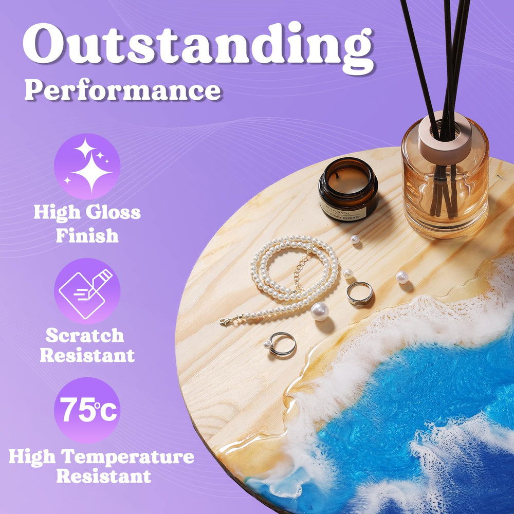 LET'S RESIN 1:1 mixing makes beginner projects predictable and easy