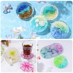 LET'S RESIN alcohol ink 26-color bottles ready for tumbler and jewelry coloring.
