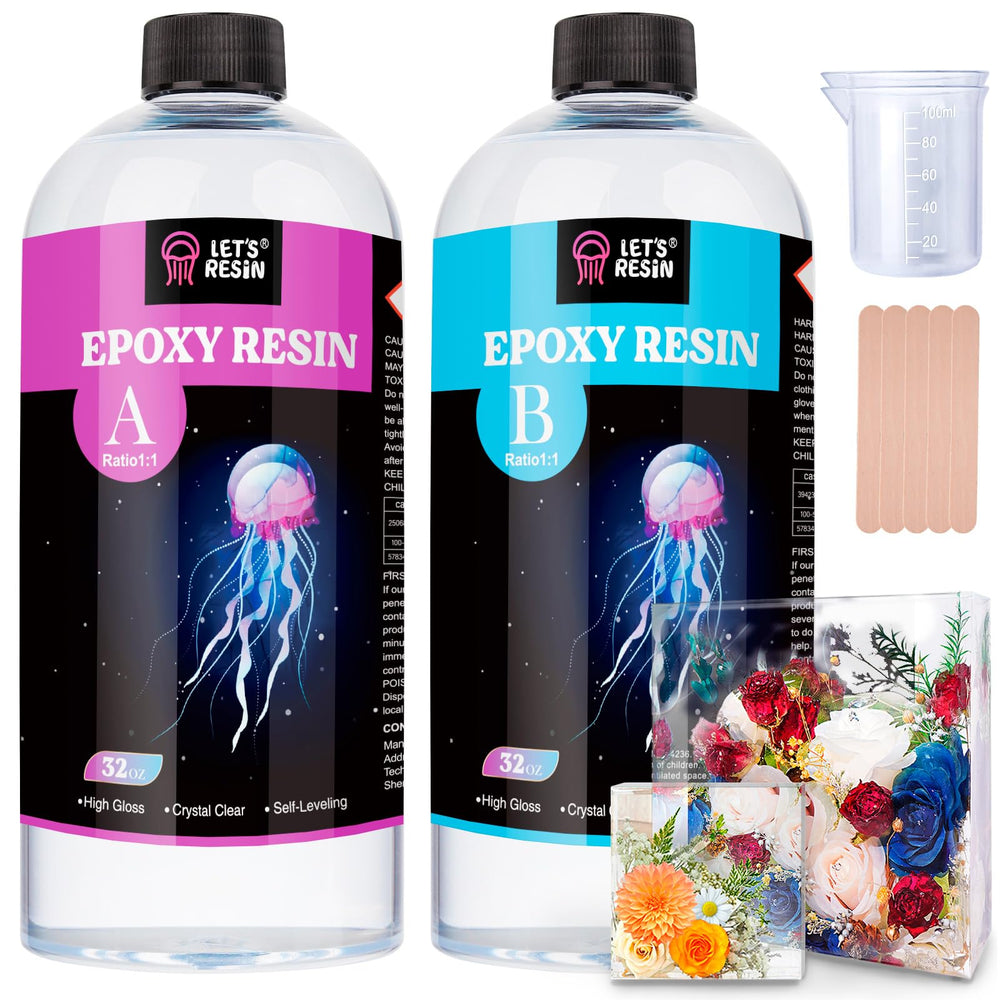 LET'S RESIN bubble-free resin offers crystal clarity for jewelry and crafts