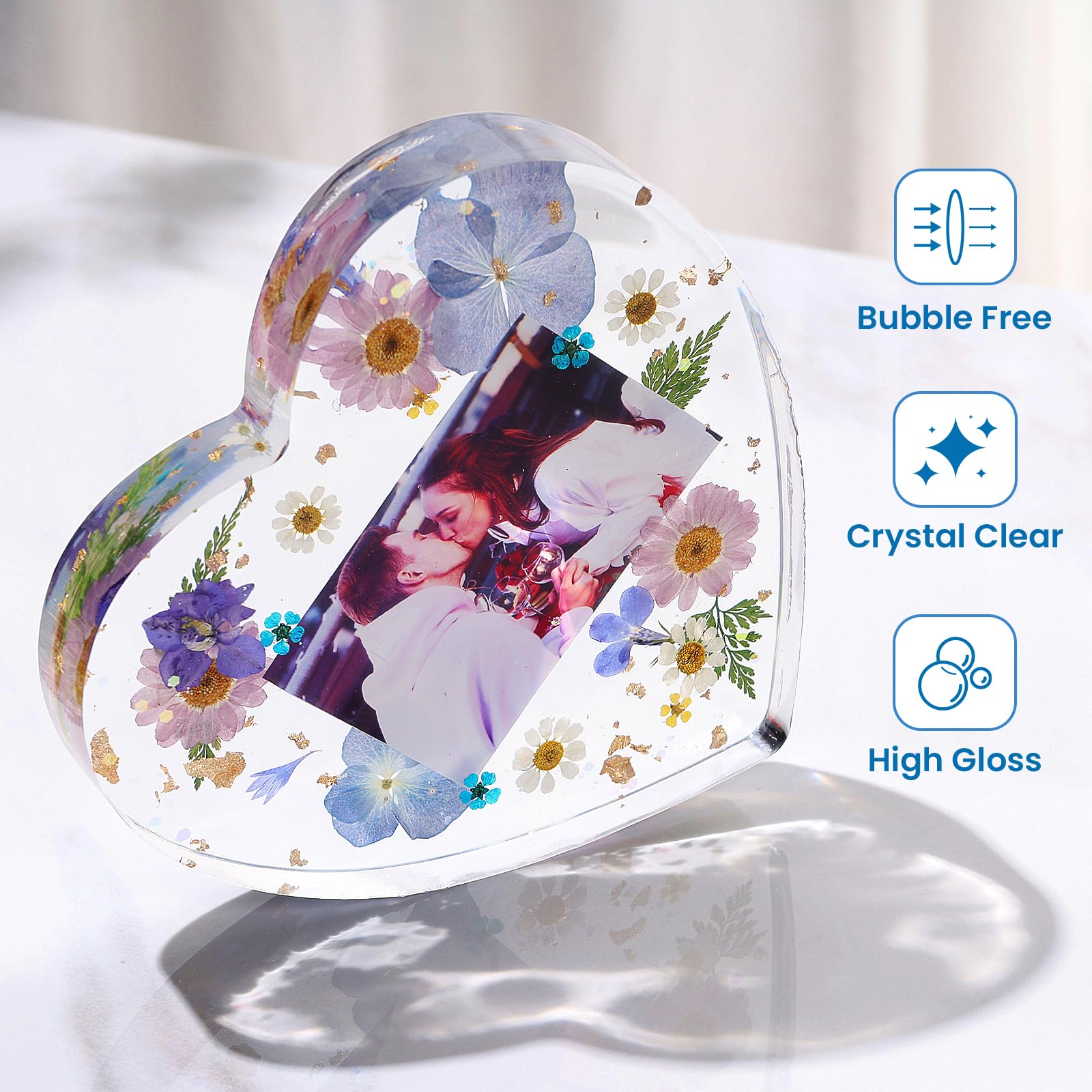 Let’s Resin crystal-clear epoxy resin supports vibrant pigments and long-lasting gloss.