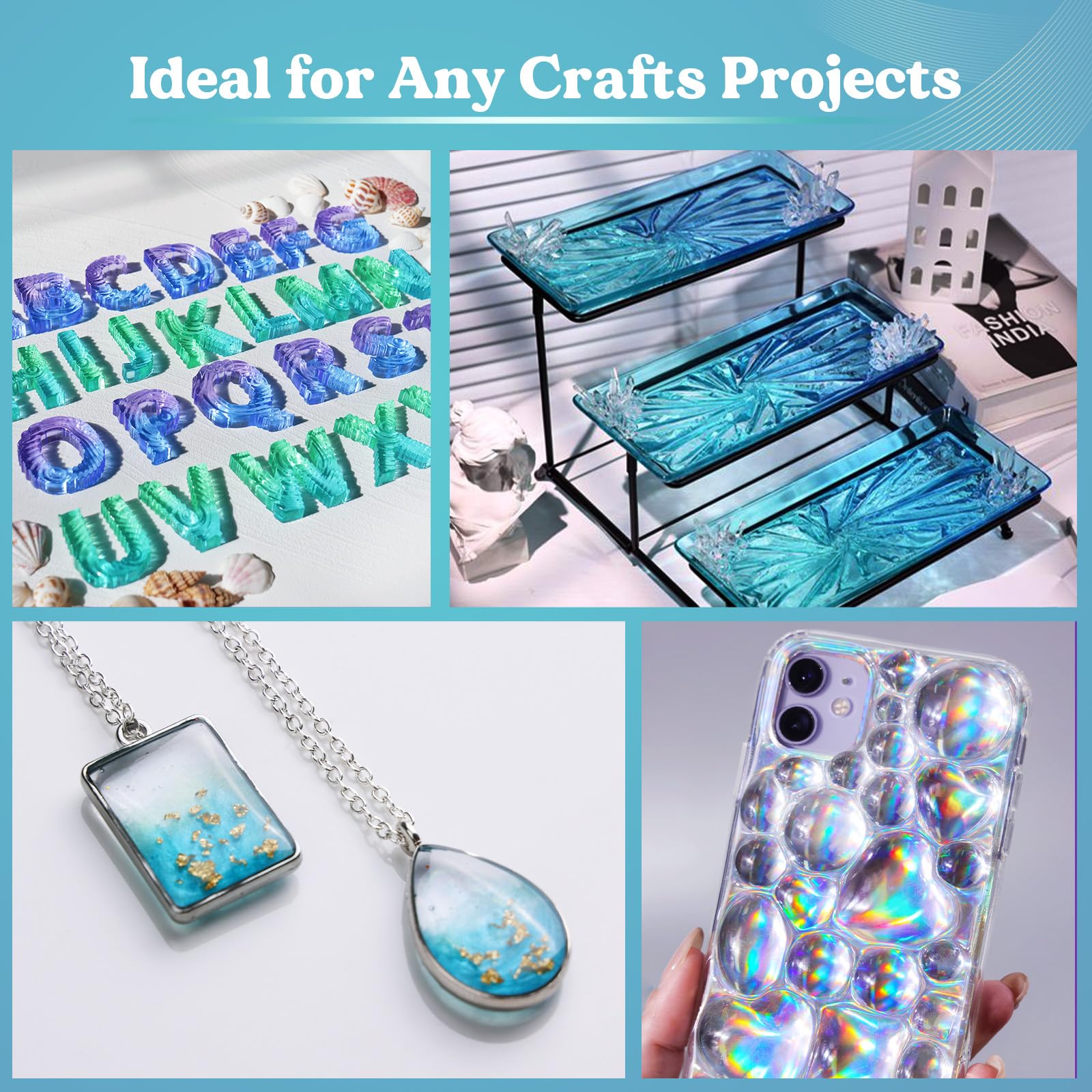 Measuring cups and mixing sticks included with LET'S RESIN kit