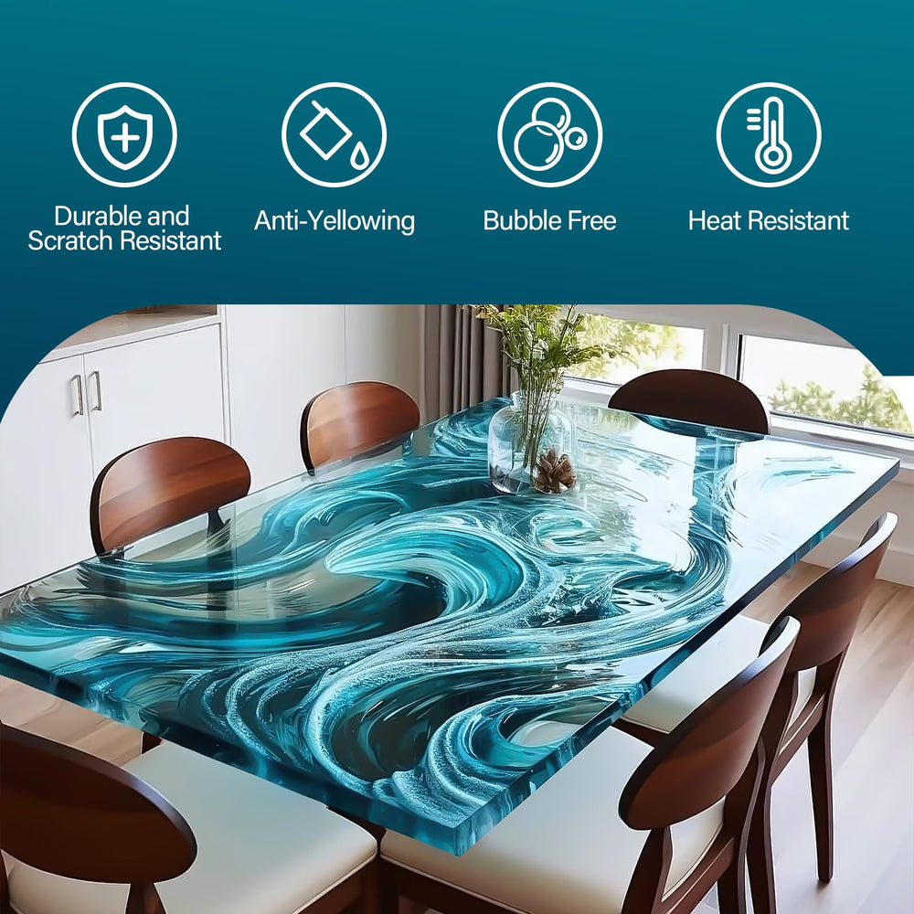 LET'S RESIN low-viscosity epoxy enabling smooth color pours with minimal odor.