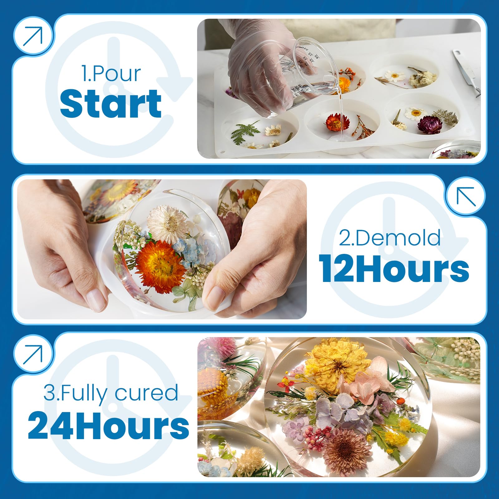 LET'S RESIN ideas for jewelry, coasters, and molds using the kit