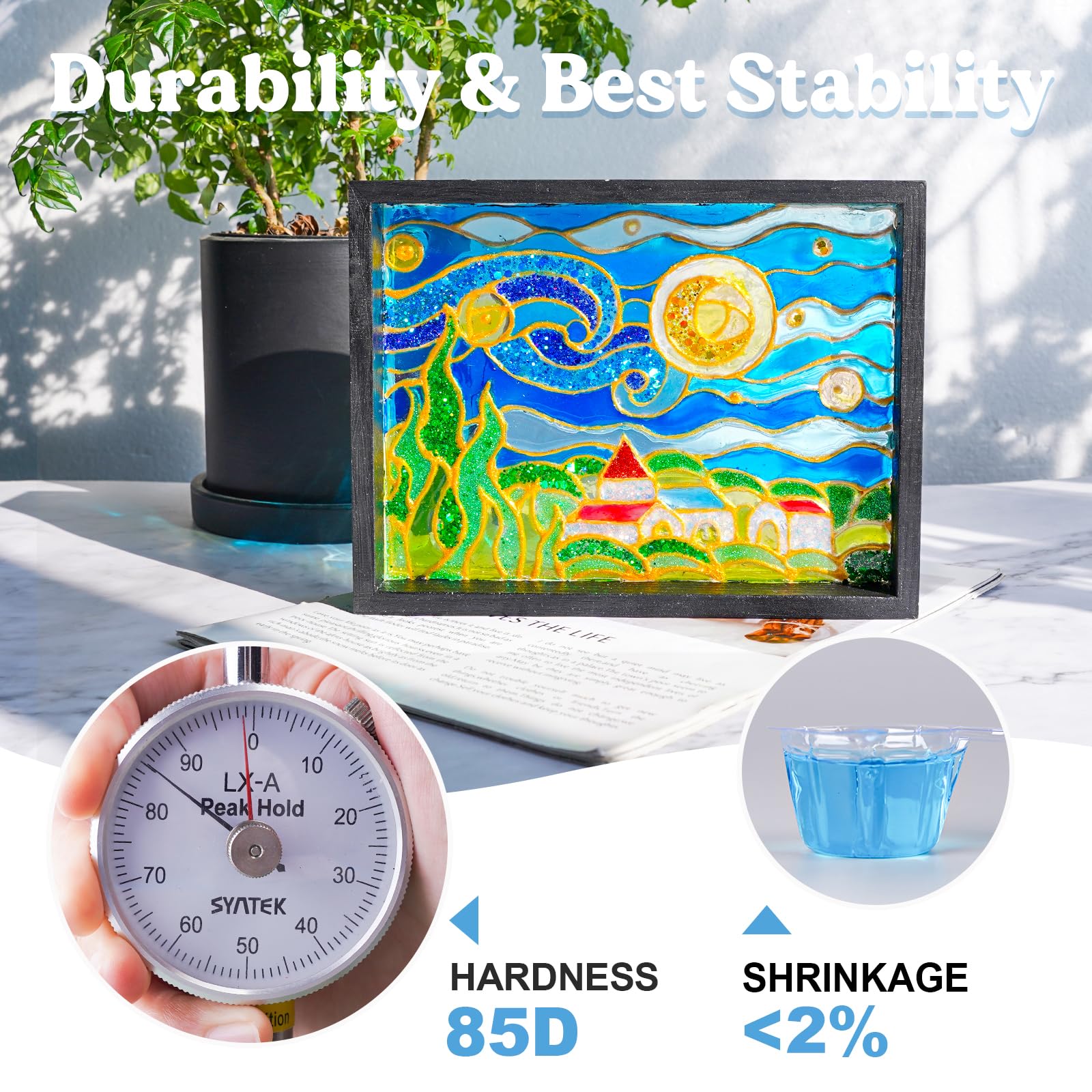 LET'S RESIN UV Resin harden with UV light for durable, scratch-resistant results.