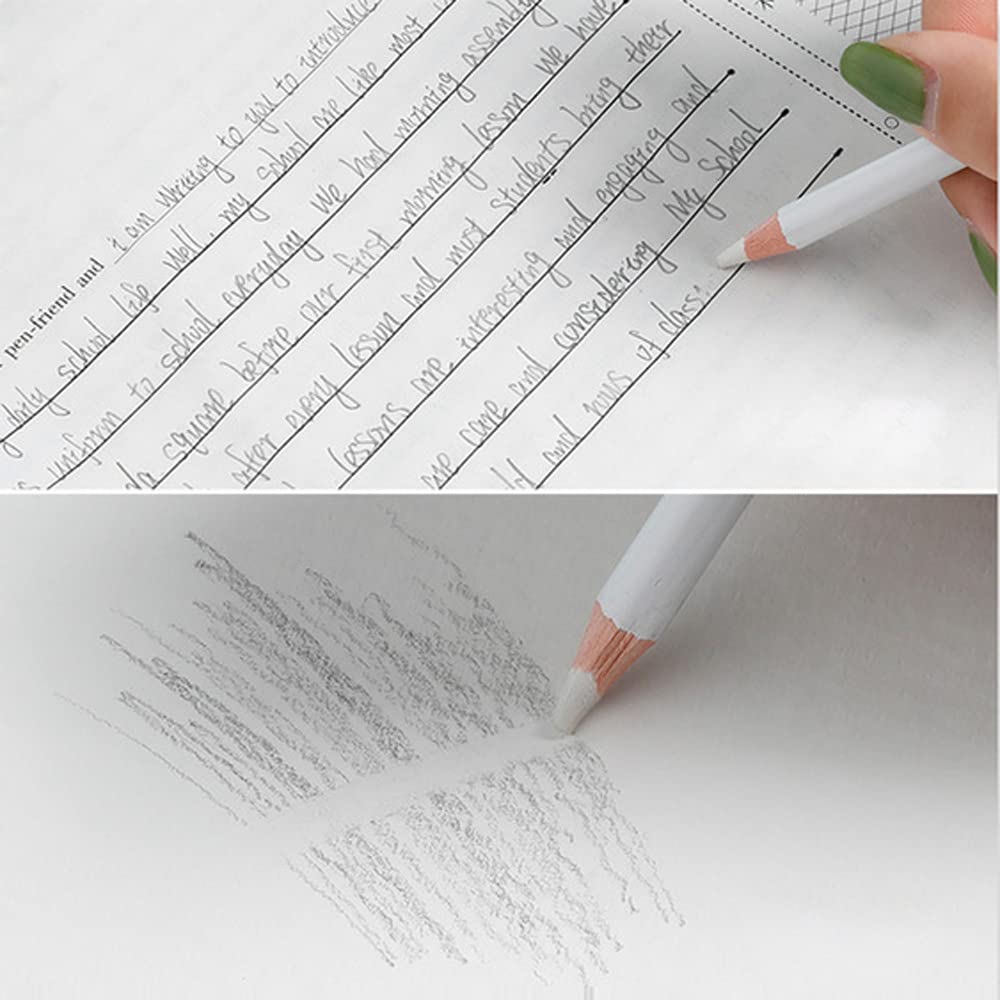 Leuapl eraser pencils home school office use: versatile for pencil, colored pencil, and charcoal sketches.
