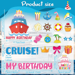 Leumoi cupcake magnets brighten staterooms with cheerful birthday designs.