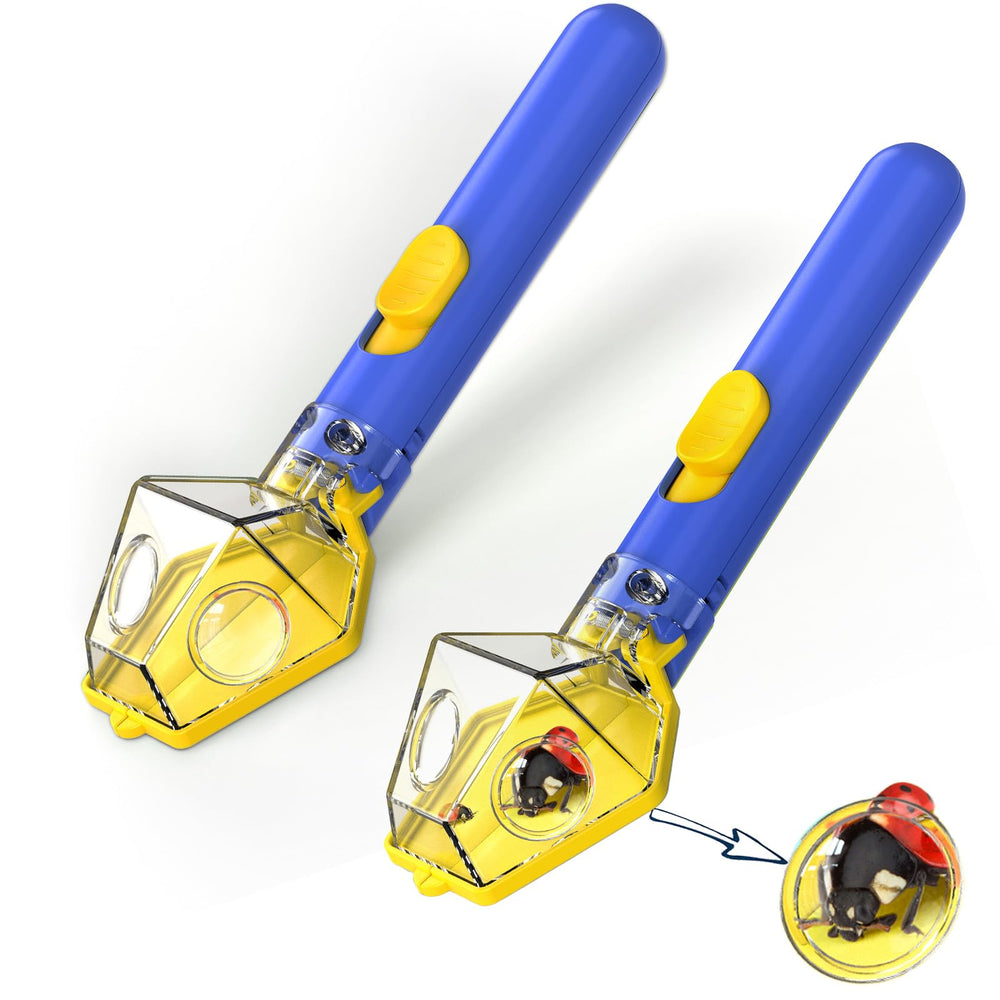 LEUOA bug catcher tool blue handheld for easy one handed insect capture indoors or outdoors