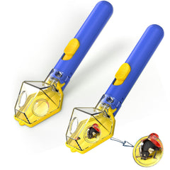 LEUOA bug catcher tool blue handheld for easy one handed insect capture indoors or outdoors