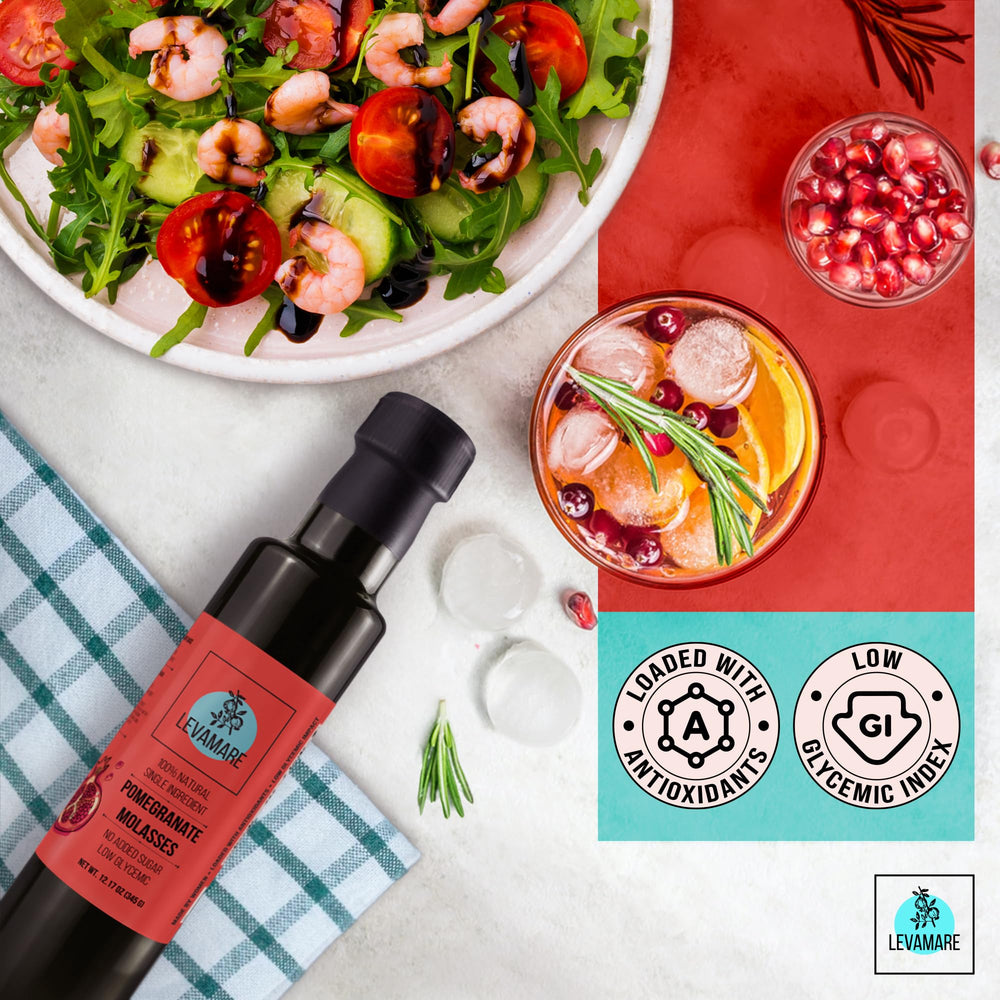 Levamare Pomegranate Molasses mezze plate pairing for authentic Levantine taste
