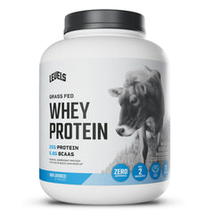 Levels Grass Fed Whey Powder in 5lb packaging for versatile meals.