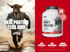 Levels Grass Fed Whey scoop ready for a quick protein boost