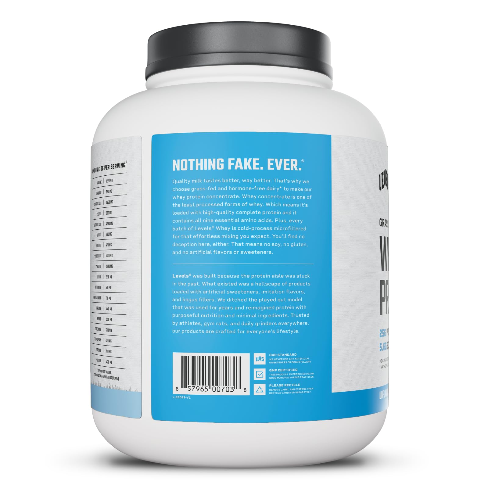 Levels Whey Protein daily fueling for workouts.
