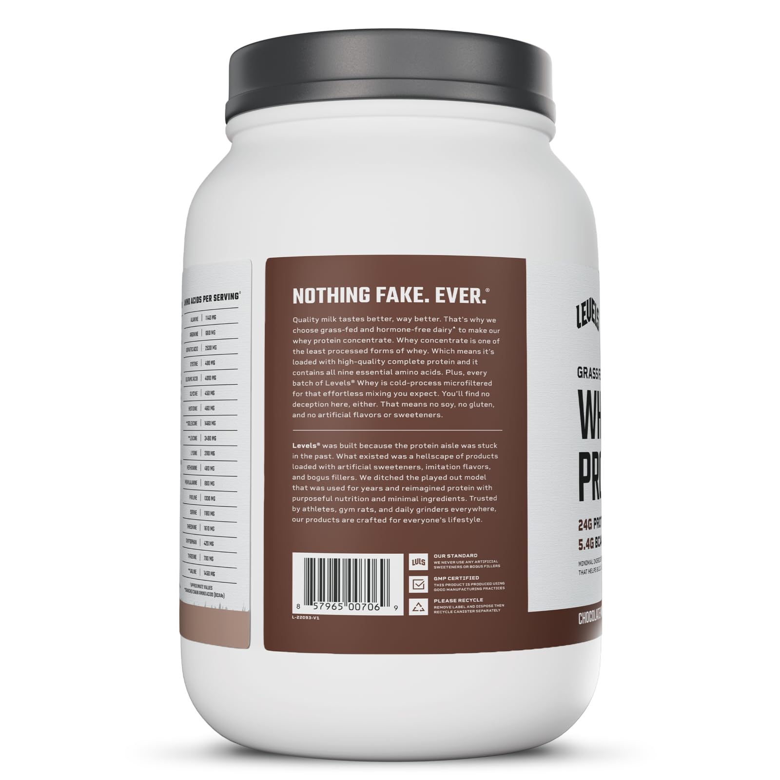 Levels Mixability – easy blend thanks to sunflower lecithin.