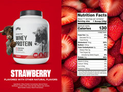 Levels Whey Protein Shake strawberry flavor ready after workouts