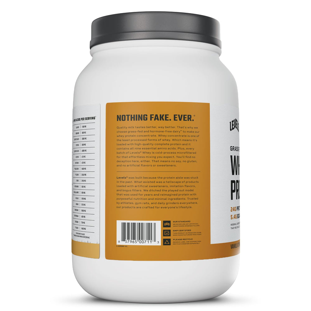 Levels Whey Protein Vanilla Cinnamon mixing in a shaker cup delivers smooth texture