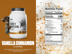 Levels Whey Protein Vanilla Cinnamon shaker bottle highlights easy mixing