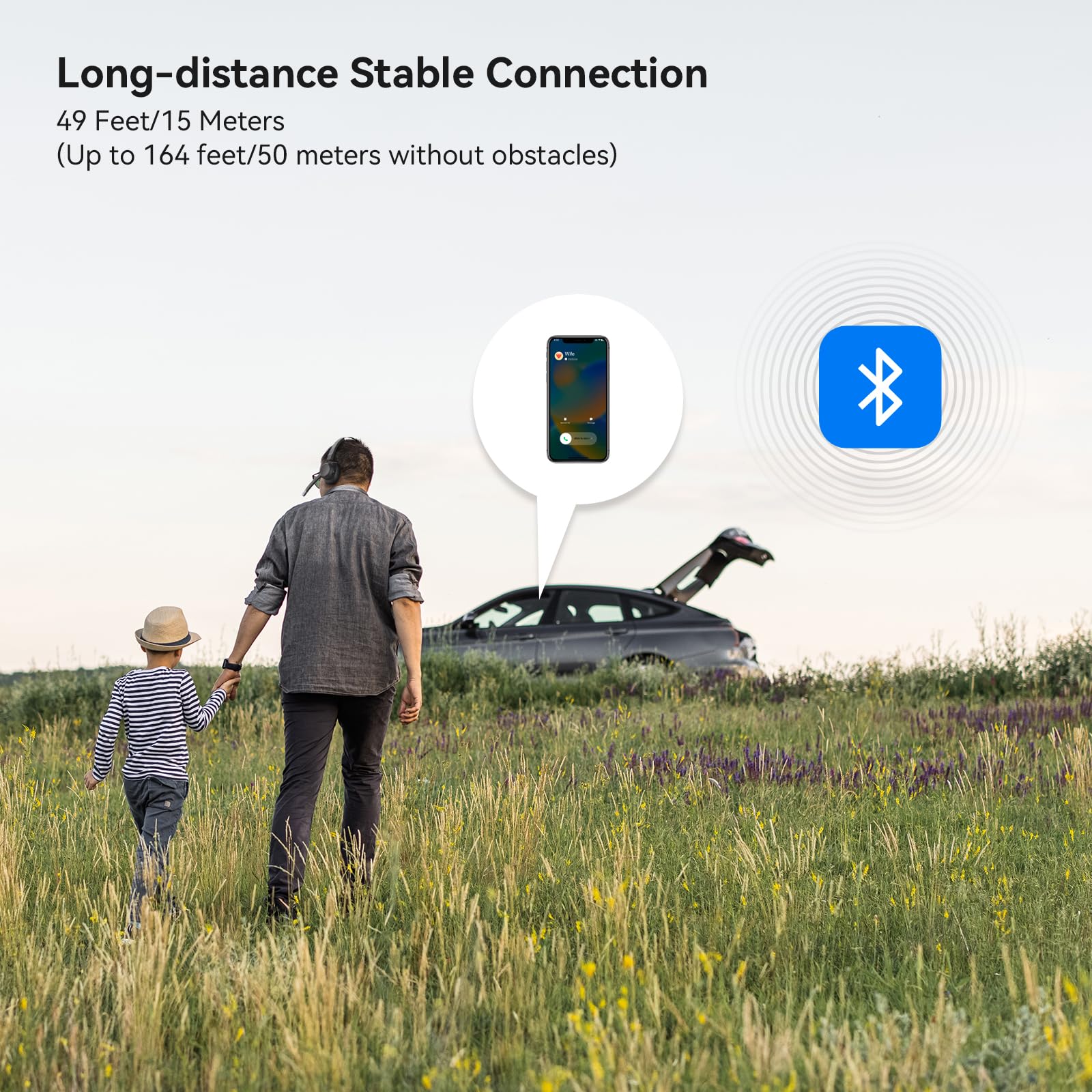 LEVN Trucker Headset multipoint pairing with two devices for seamless calls.