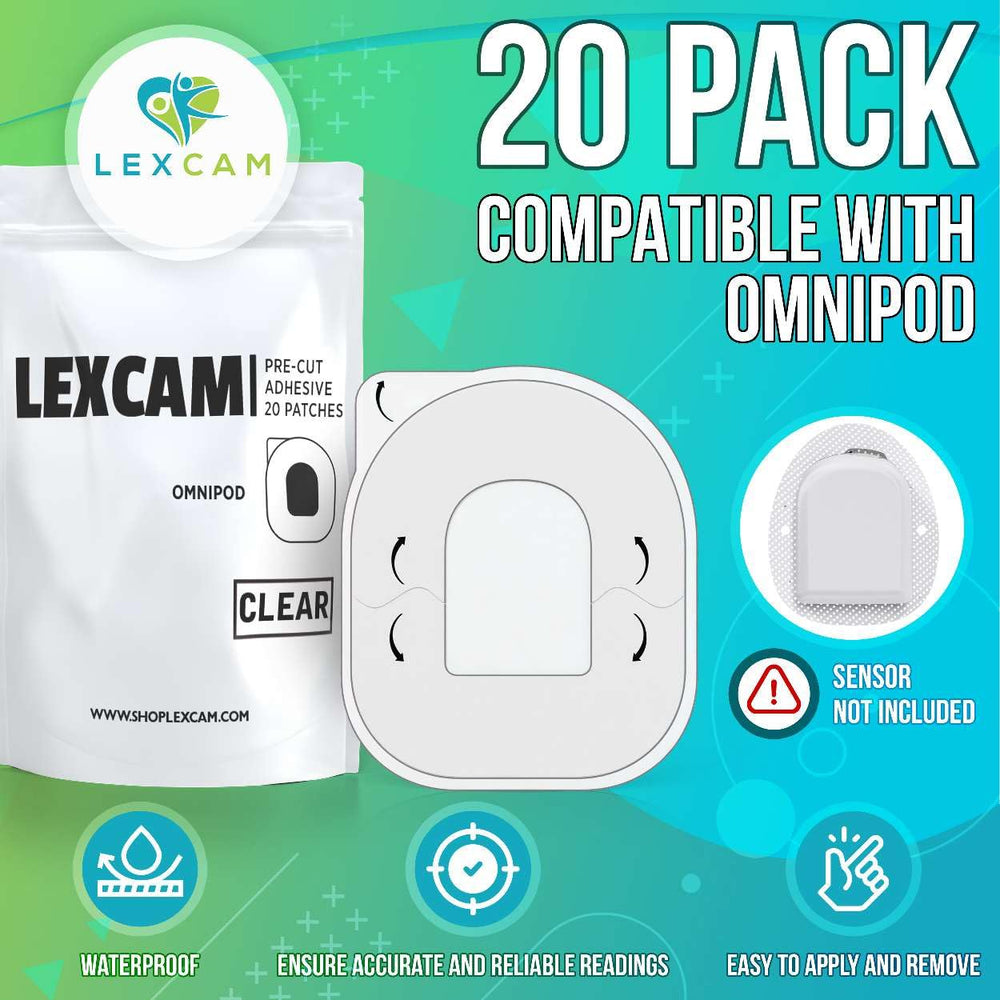 Lexcam pre cut adhesive patch for quick and comfortable application.