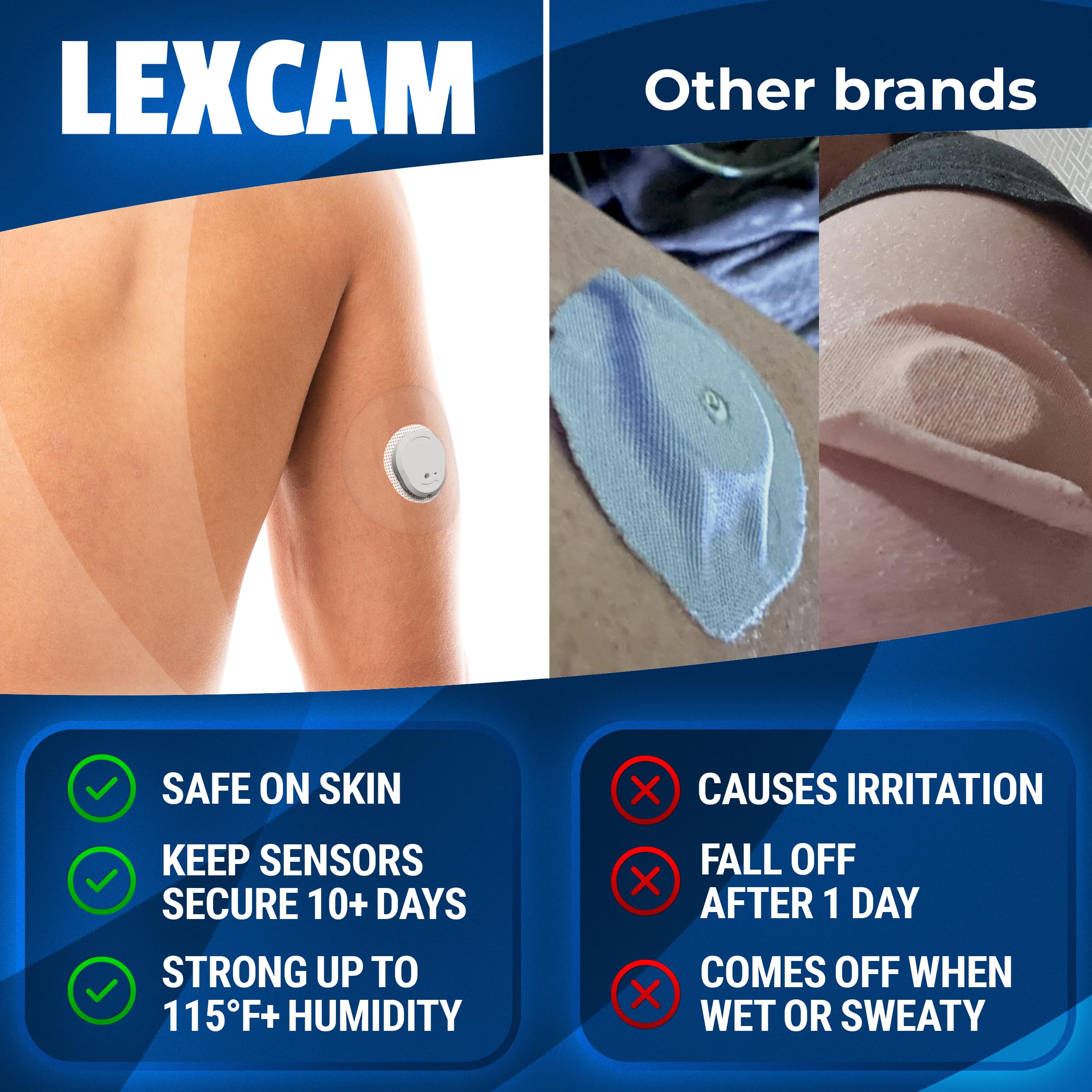 Lexcam pre-cut patches pack of 20 for easy replacements